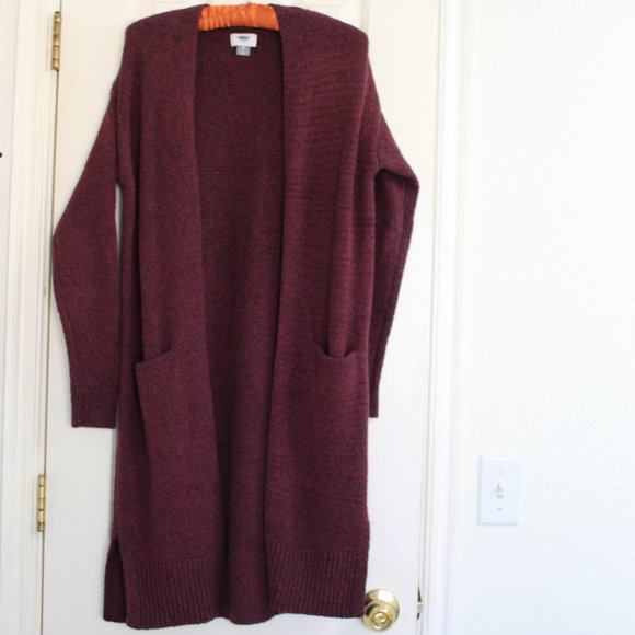 Old Navy Sweaters - Maroon duster sweater Old Navy
